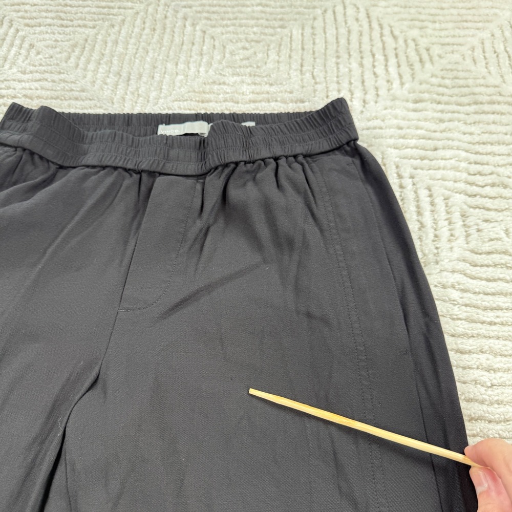 Vince Track Pants Womens M Black Wide Leg Side Zip Quiet Luxury Minimalist Chic - Picture 9 of 16